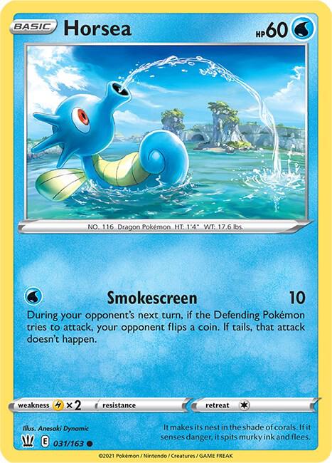 Horsea 031/163 card from SWSH05: Battle Styles