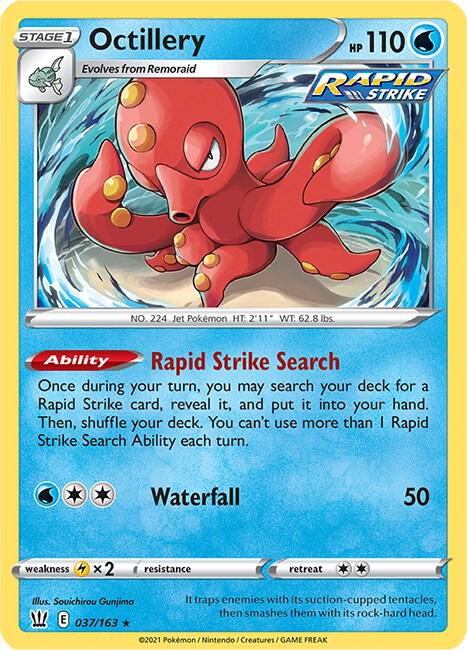 Octillery 037/163 card from SWSH05: Battle Styles