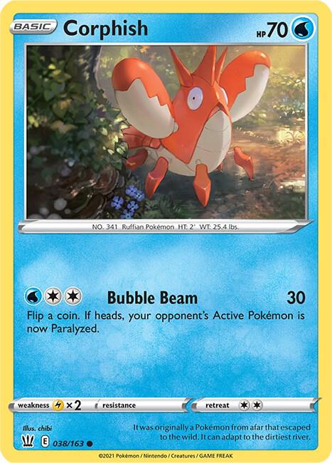 Corphish 038/163 card from SWSH05: Battle Styles