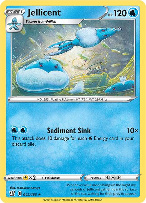 Jellicent 042/163 card from SWSH05: Battle Styles