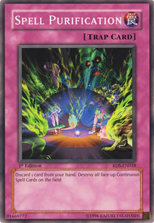 Spell Purification RDS-EN058 card from Rise of Destiny