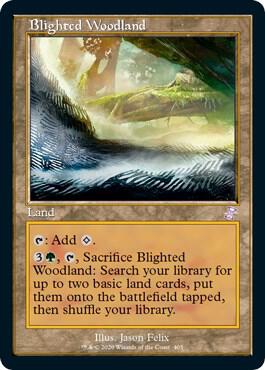 Blighted Woodland 405 card from Time Spiral: Remastered