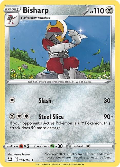 Bisharp 104/163 card from SWSH05: Battle Styles