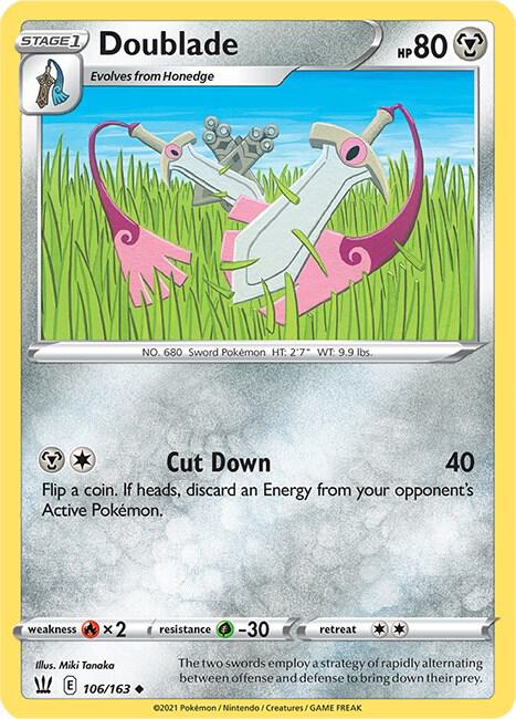Doublade 106/163 card from SWSH05: Battle Styles