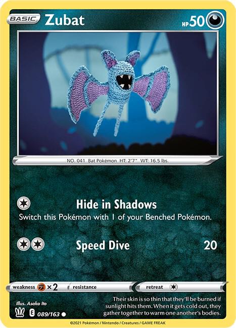 Zubat 089/163 card from SWSH05: Battle Styles