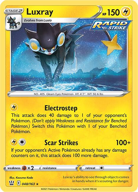 Luxray 048/163 card from SWSH05: Battle Styles