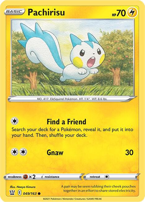 Pachirisu 049/163 card from SWSH05: Battle Styles
