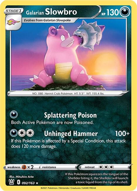 Galarian Slowbro 092/163 card from SWSH05: Battle Styles