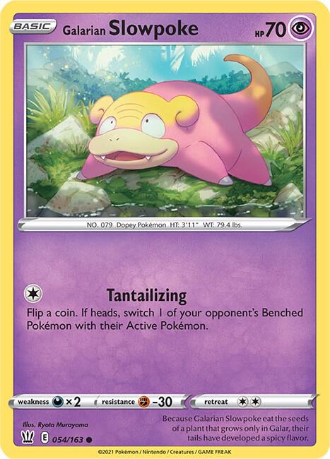 Galarian Slowpoke 054/163 card from SWSH05: Battle Styles