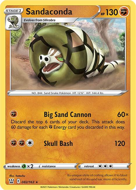 Sandaconda 082/163 card from SWSH05: Battle Styles