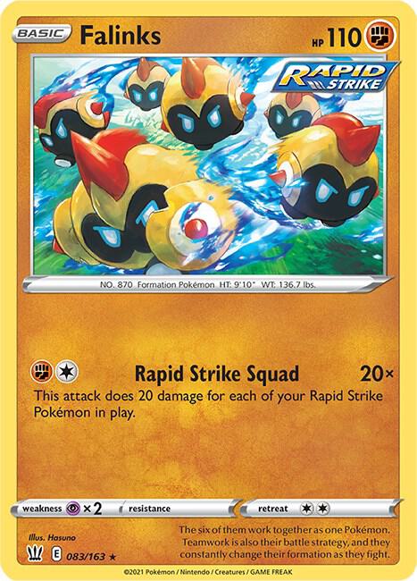 Falinks 083/163 card from SWSH05: Battle Styles