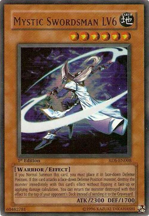 Mystic Swordsman LV6 RDS-EN008 card from Rise of Destiny