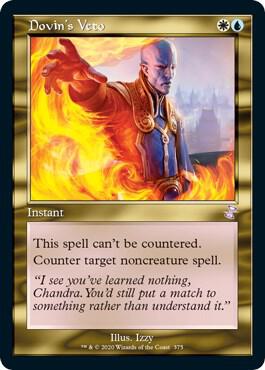 Dovin's Veto 375 card from Time Spiral: Remastered