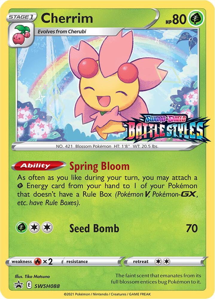 Cherrim (Prerelease) SWSH088 card from SWSH: Sword & Shield Promo Cards
