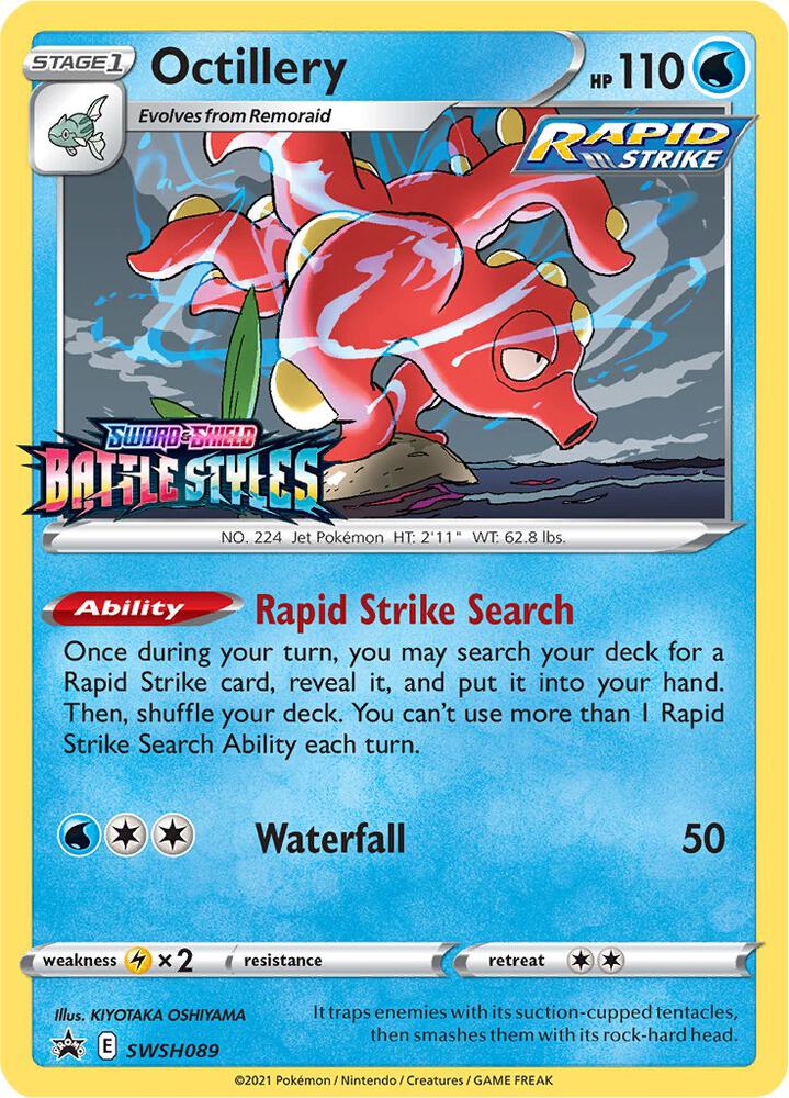 Octillery (Prerelease) SWSH089 card from SWSH: Sword & Shield Promo Cards