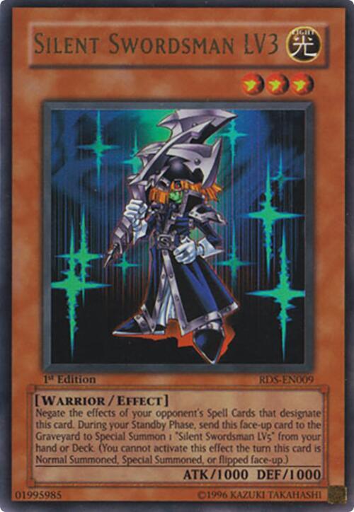 Silent Swordsman LV3 RDS-EN009 card from Rise of Destiny