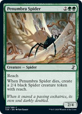 Penumbra Spider 223 card from Time Spiral: Remastered