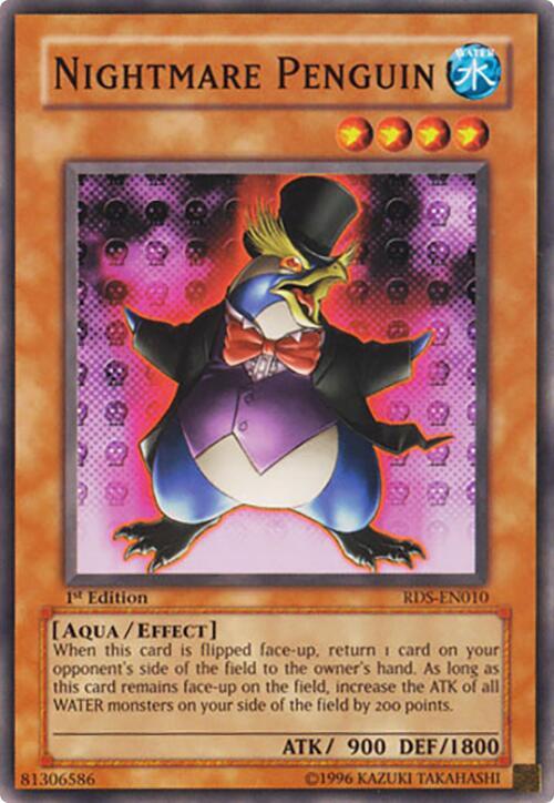 Nightmare Penguin RDS-EN010 card from Rise of Destiny