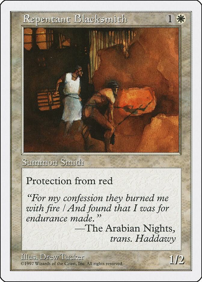 Repentant Blacksmith card from Fifth Edition