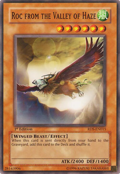 Roc from the Valley of Haze RDS-EN015 card from Rise of Destiny