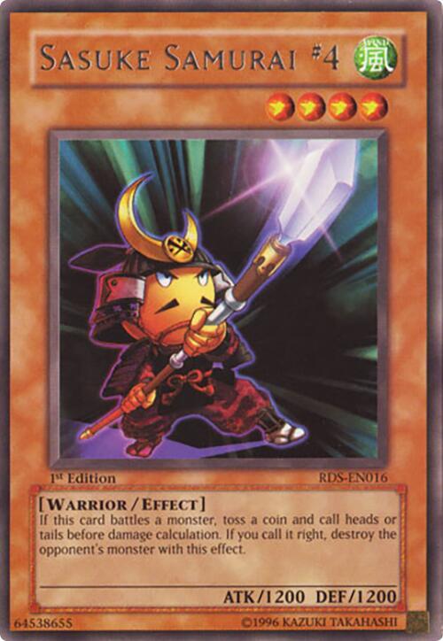 Sasuke Samurai #4 RDS-EN016 card from Rise of Destiny