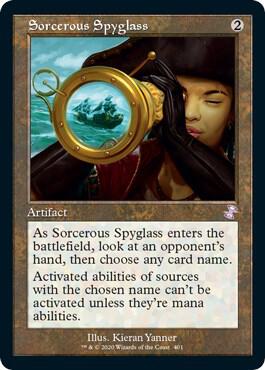 Sorcerous Spyglass 401 card from Time Spiral: Remastered