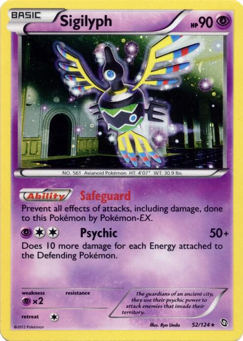 Sigilyph - 52/124 (Cosmos Holo) 052/124 card from Blister Exclusives