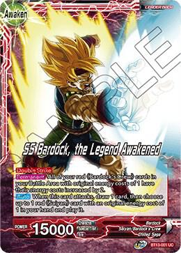 Bardock // SS Bardock, the Legend Awakened BT13-001 card from Supreme Rivalry