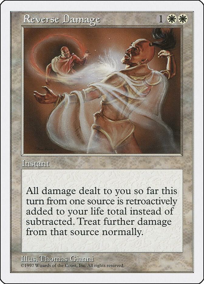 Reverse Damage card from Fifth Edition