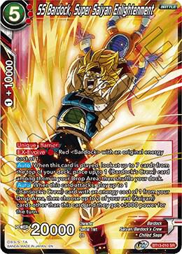 SS Bardock, Super Saiyan Enlightenment BT13-010 card from Supreme Rivalry