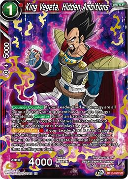 King Vegeta, Hidden Ambitions BT13-020 card from Supreme Rivalry
