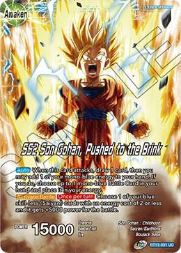 Son Gohan // SS2 Son Gohan, Pushed to the Brink BT13-031 card from Supreme Rivalry