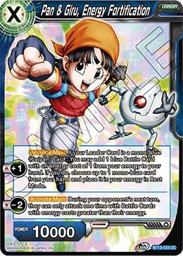 Pan & Giru, Energy Fortification BT13-033 card from Supreme Rivalry