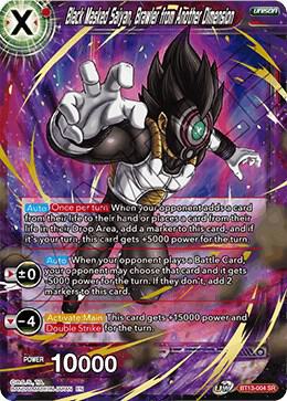 Black Masked Saiyan, Brawler from Another Dimension BT13-004 card from Supreme Rivalry