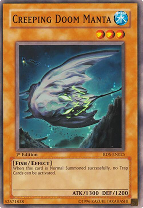 Creeping Doom Manta RDS-EN025 card from Rise of Destiny