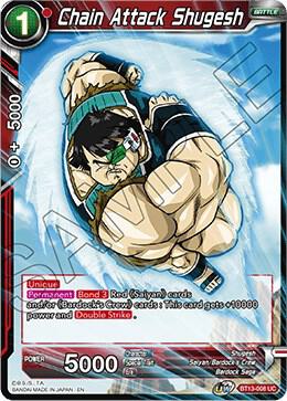 Chain Attack Shugesh BT13-008 card from Supreme Rivalry