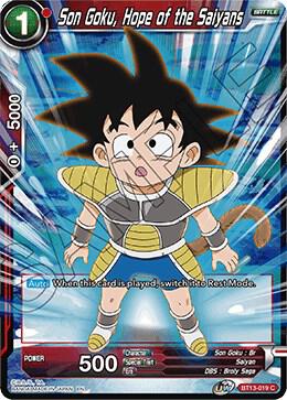 Son Goku, Hope of the Saiyans BT13-019 card from Supreme Rivalry