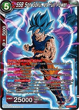 SSB Son Goku, at Full Power BT13-017 card from Supreme Rivalry