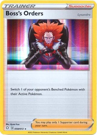 Boss's Orders 058/072 card from Deck Exclusives