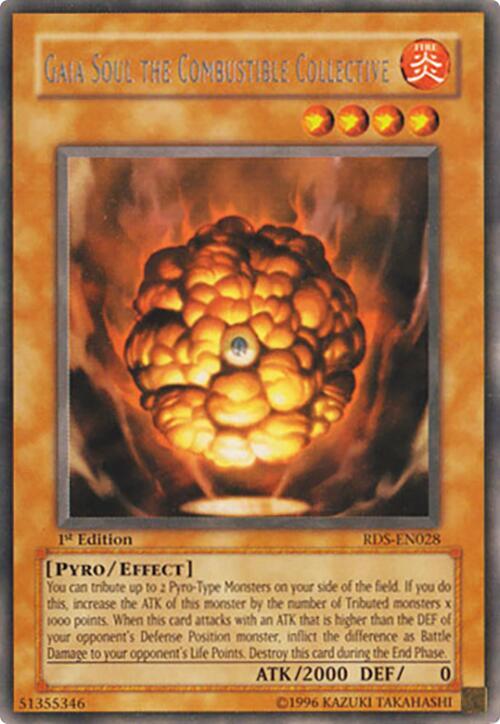 Gaia Soul the Combustible Collective RDS-EN028 card from Rise of Destiny