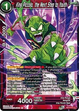 King Piccolo, the Next Step to Youth BT13-011 card from Supreme Rivalry