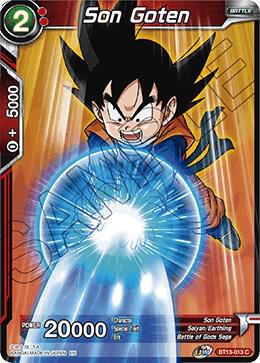Son Goten BT13-013 card from Supreme Rivalry