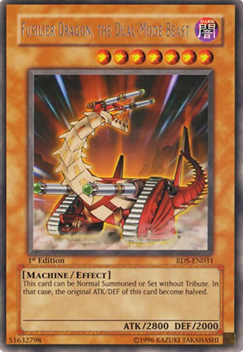 Fusilier Dragon, the Dual-Mode Beast RDS-EN031 card from Rise of Destiny