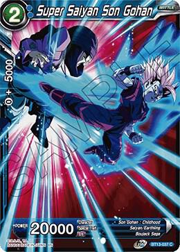 Super Saiyan Son Gohan BT13-037 card from Supreme Rivalry