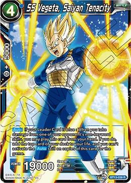 SS Vegeta, Saiyan Tenacity BT13-039 card from Supreme Rivalry