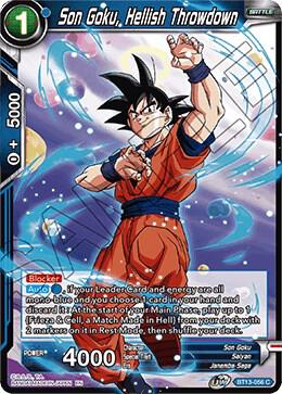 Son Goku, Hellish Throwdown BT13-056 card from Supreme Rivalry