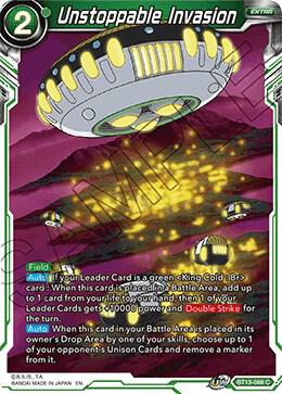 Unstoppable Invasion BT13-088 card from Supreme Rivalry