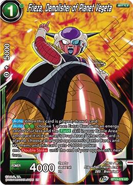 Frieza, Demolisher of Planet Vegeta BT13-078 card from Supreme Rivalry