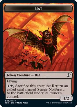 Bat Token 4 card from Time Spiral: Remastered