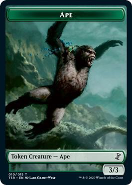 Ape Token 10 card from Time Spiral: Remastered